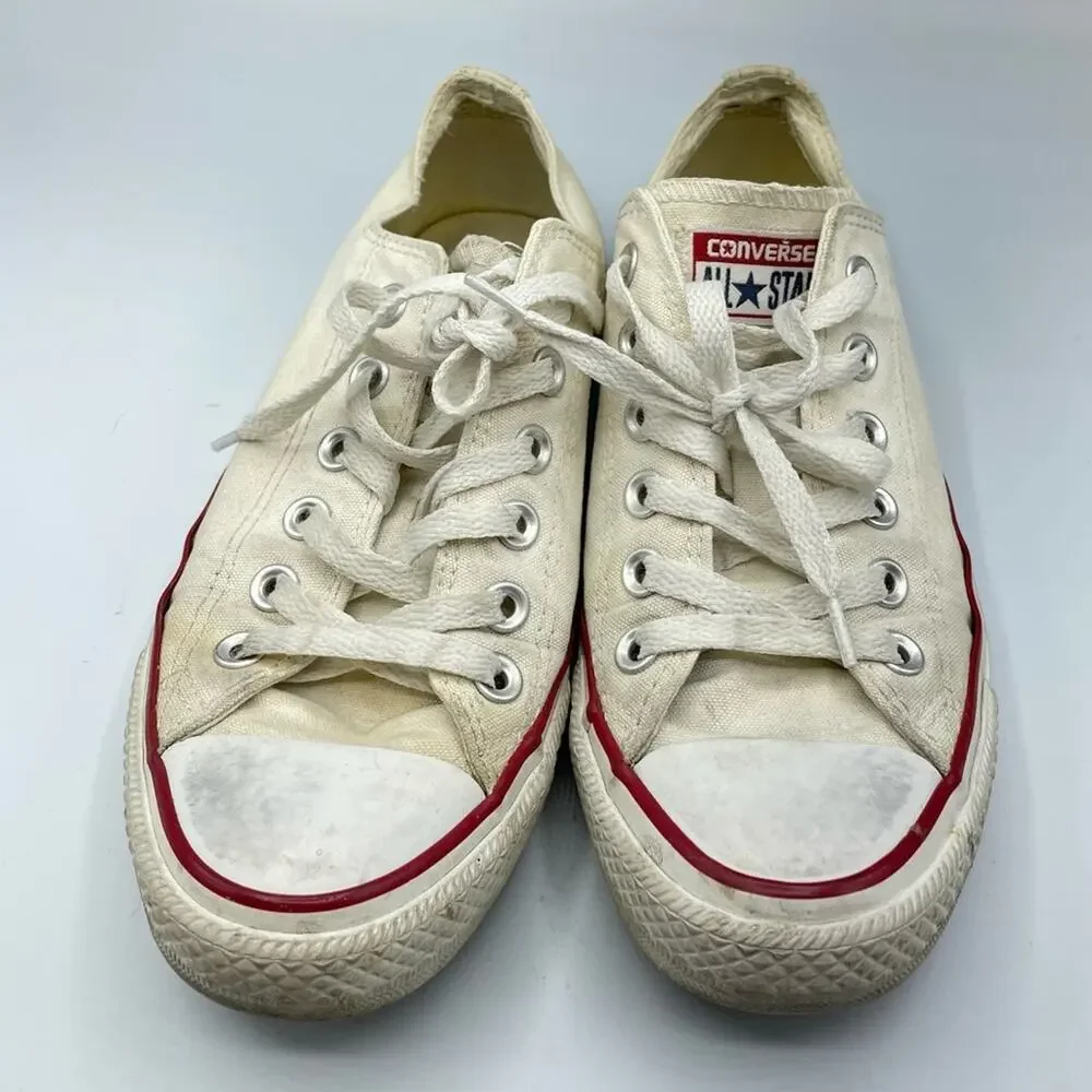 Converse All Stars White Low Top Lace Up Sneakers 7